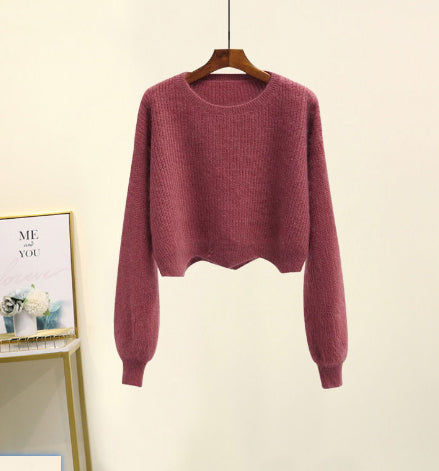 Shirt Knitted Two-piece Vest Set Fan High Quality Casual Fashion