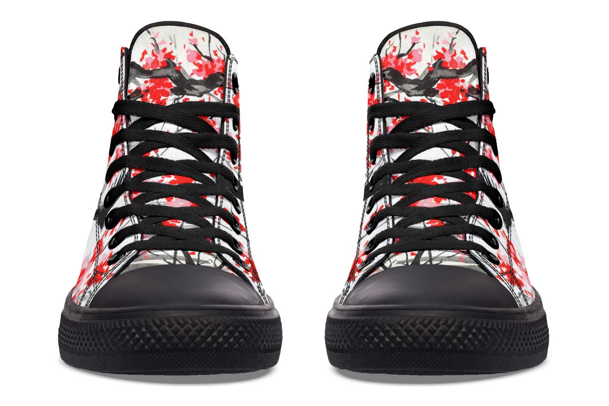 Printed Couple High-top Canvas Shoes