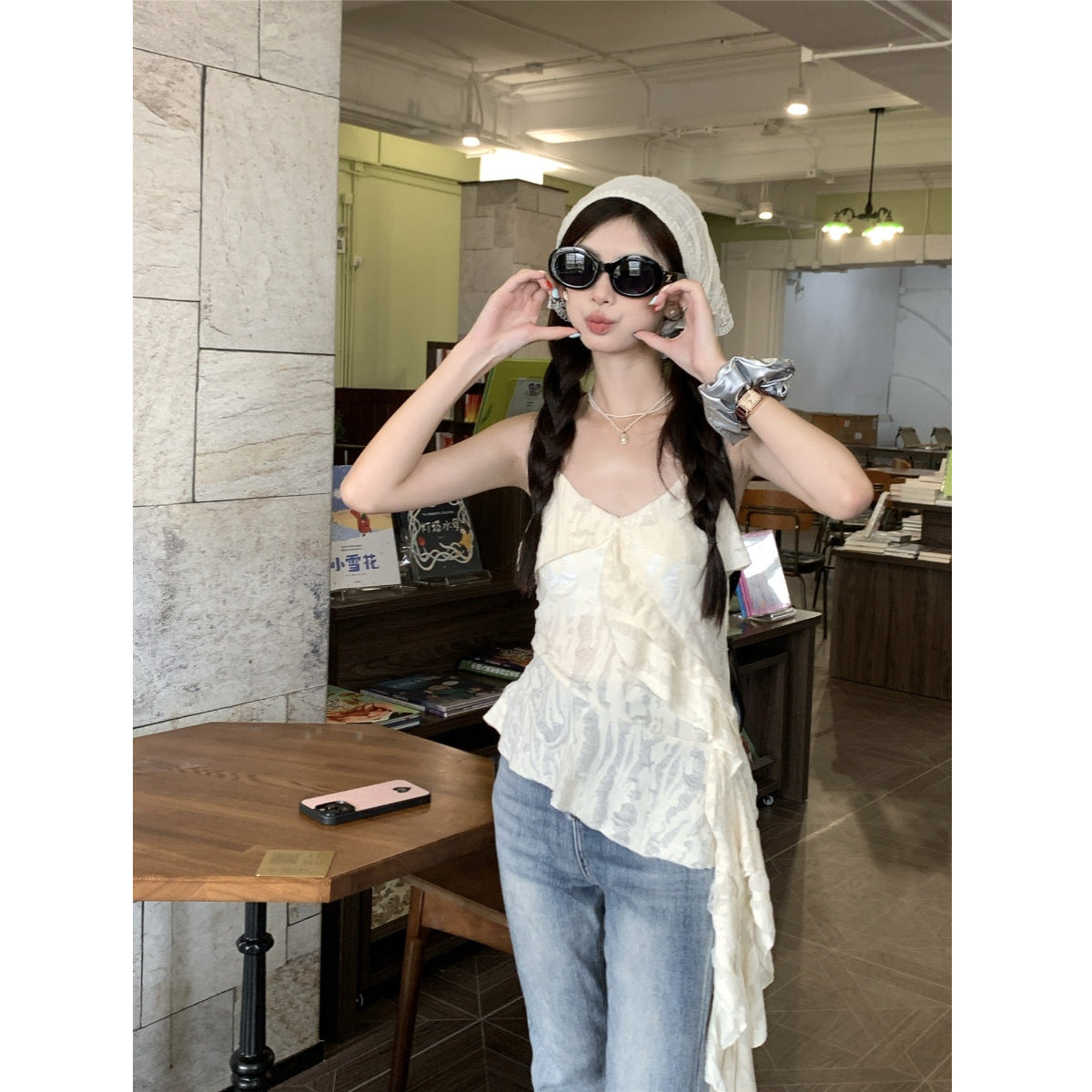 Summer-style Distressed Top For Edgy Cool Girls