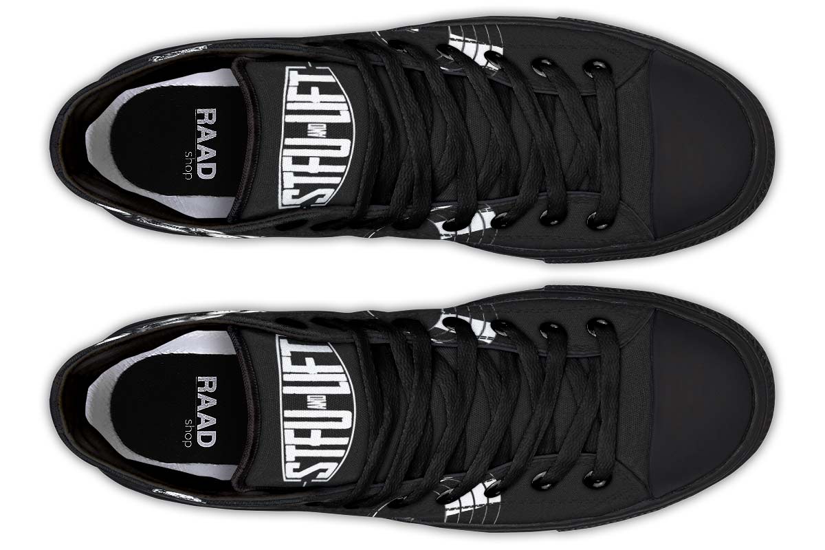 Men's And Women's Fashion Color Printing High-top Canvas Shoes