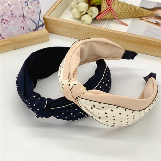 Sweet Little Bit Knotted Middle Knot Simple Fabric Headband