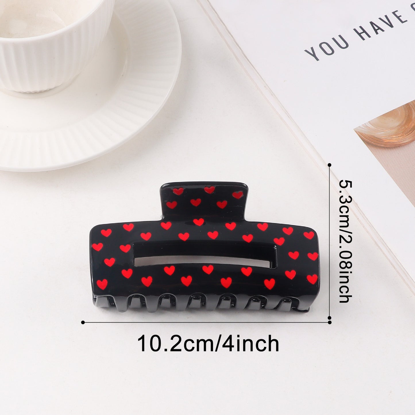 Atmospheric Heart-print Heart-shaped Valentine's Day Shark Clip
