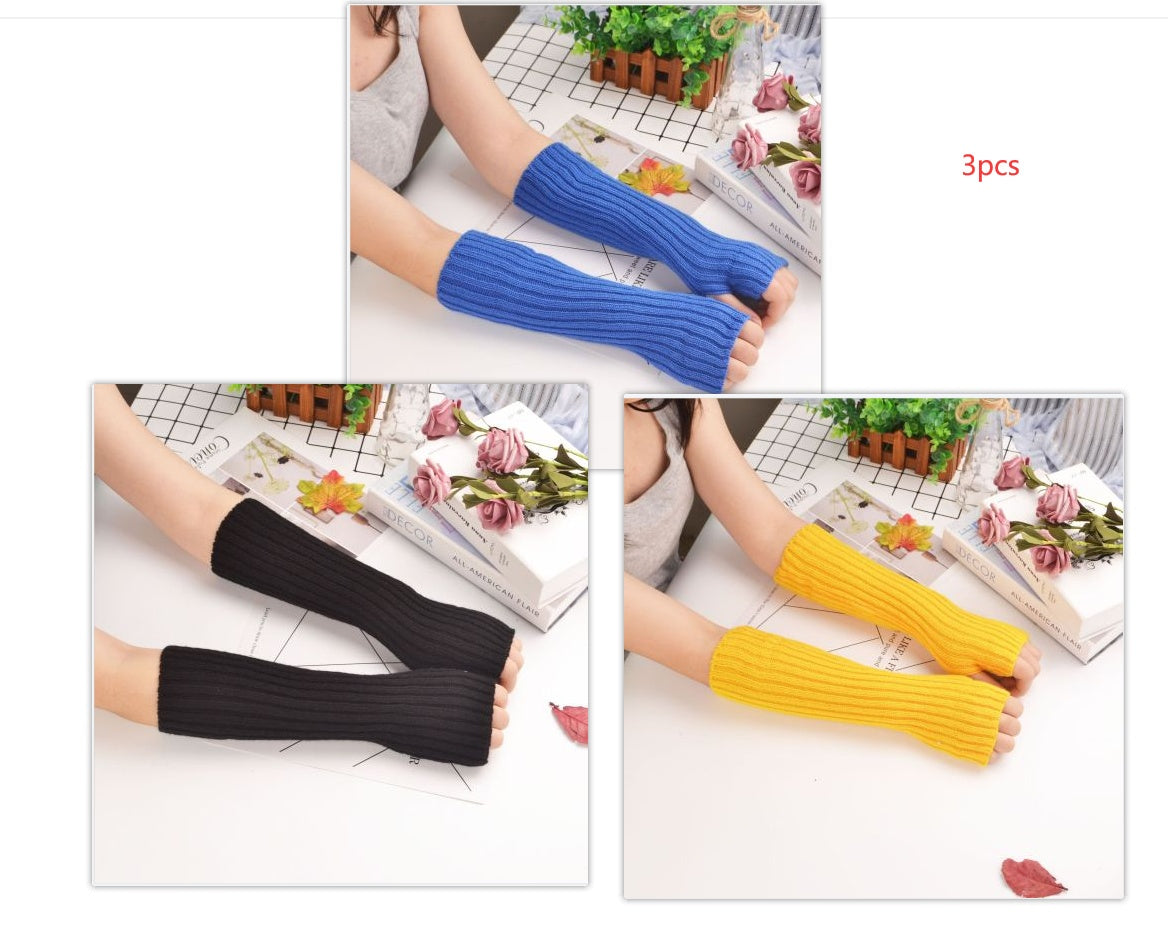 Sleeves Korean Knitted Women's Thermal Insulation