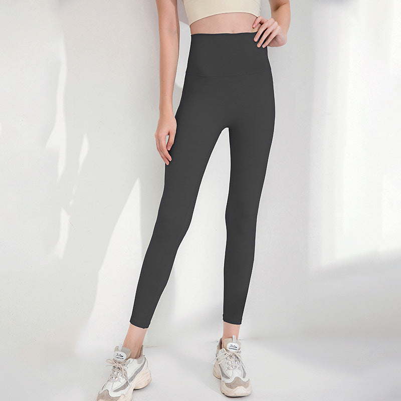 Womens High-waisted Workout Yoga Pants Quick-drying Leggings