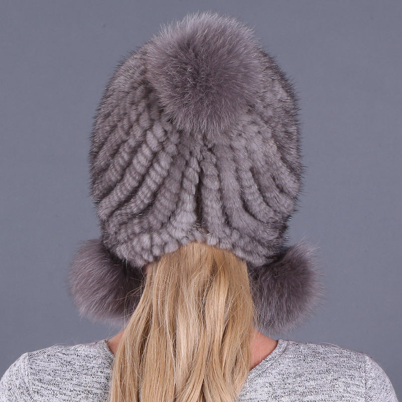 Women's Fashion Simple Warm Fur Hat