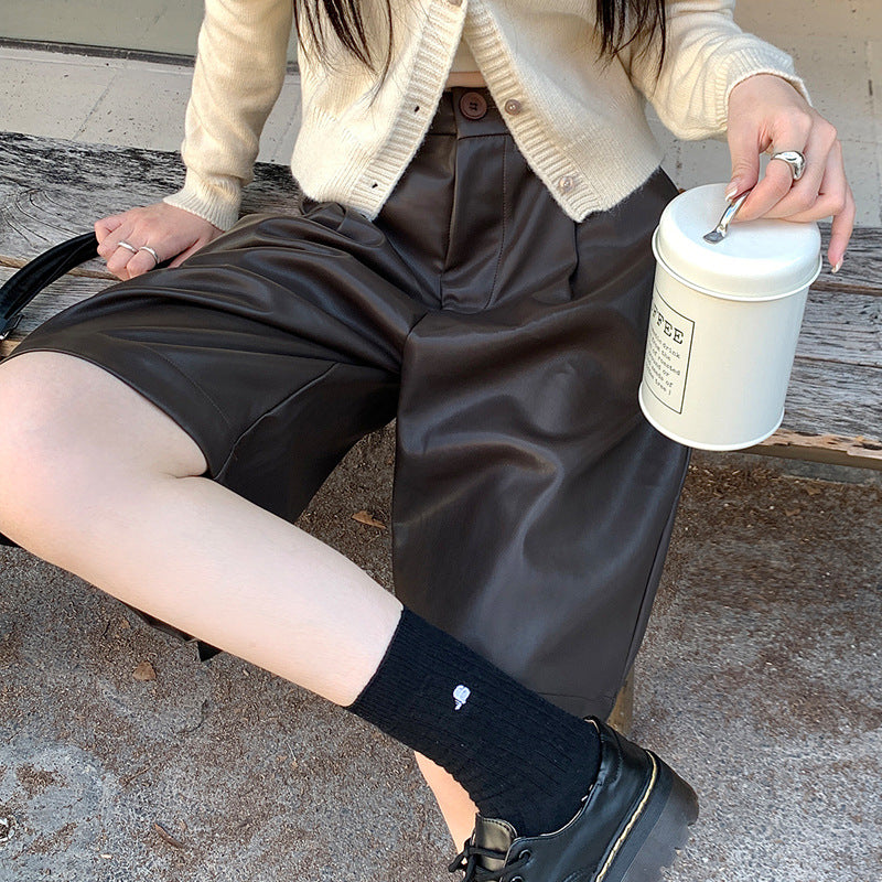 Women's High-waisted Loose-fit Casual Figure-flattering Wide-leg Pants