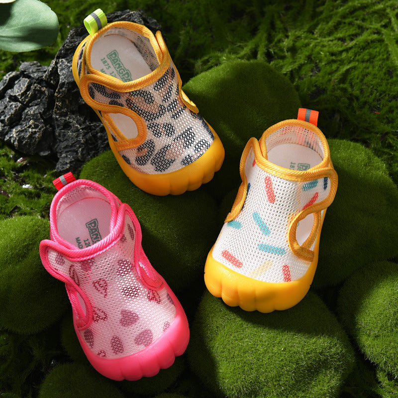 Non-slip Soft Bottom Infant Mesh Surface Baby Girl Shoes