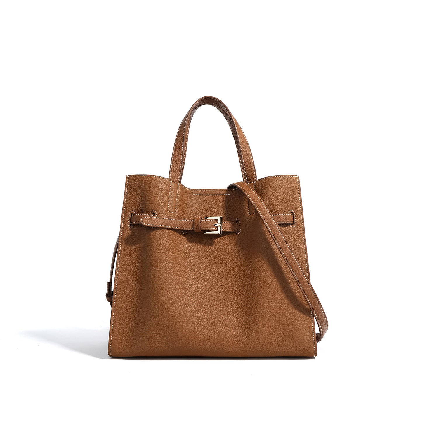 High-grade Large Capacity Genuine Leather Crossbody Commuter Bag