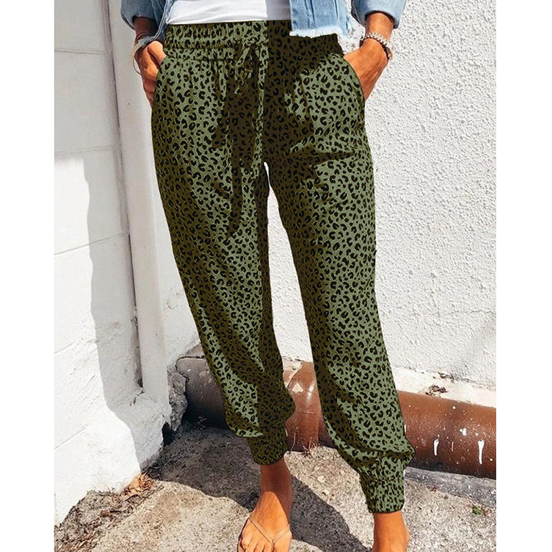 European And American Loose Printed Casual Pants
