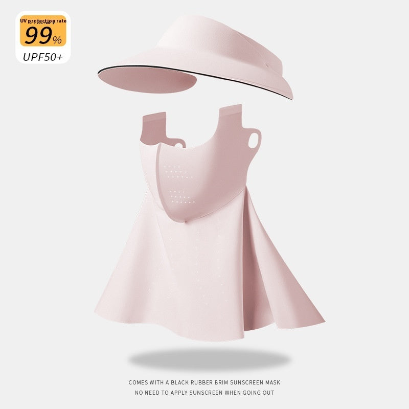 Top Sun Hat Women's UV Protection Summer Face Mask Face Mask