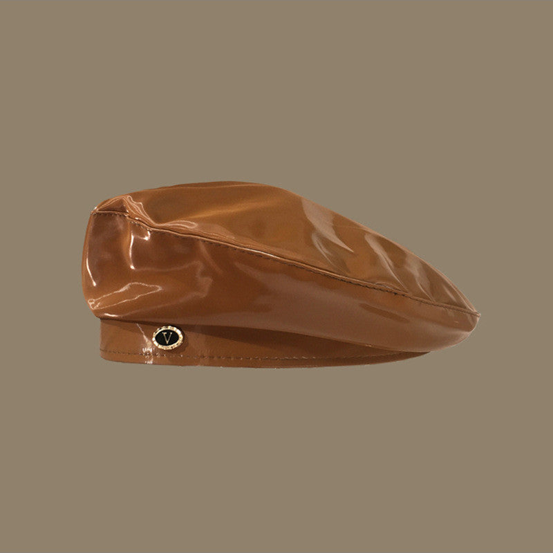 Bright Leather Berets For Children Art