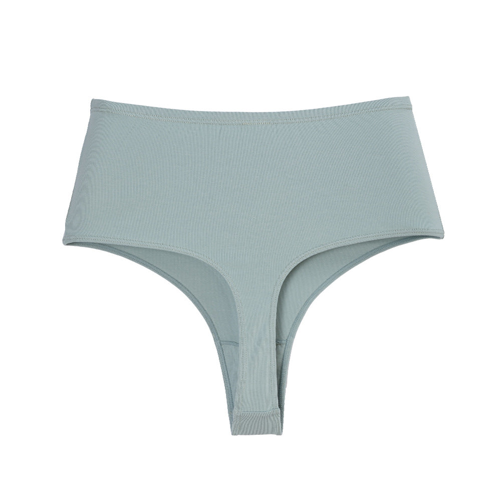 Women's Waist Invisible T-shaped Breathable High Elastic High Slit Non-stuck Crotch Triangle Cotton Underwear