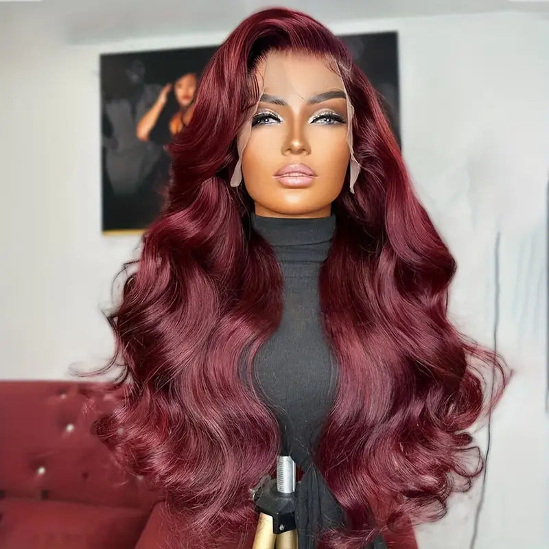 Front Lace Wig Women's Medium Large Wave Long Curly Hair