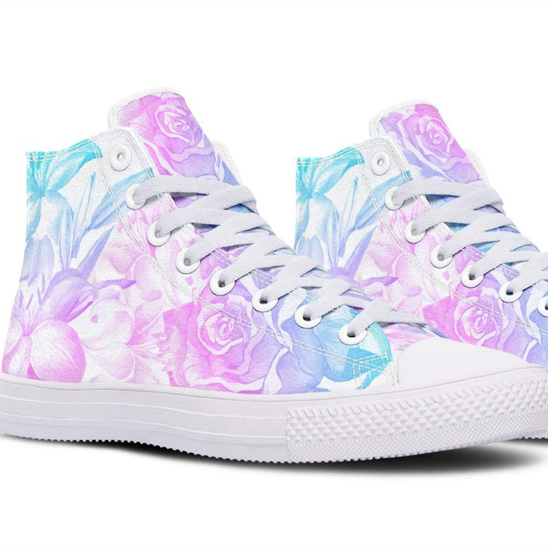 Printed Couple High-top Canvas Shoes