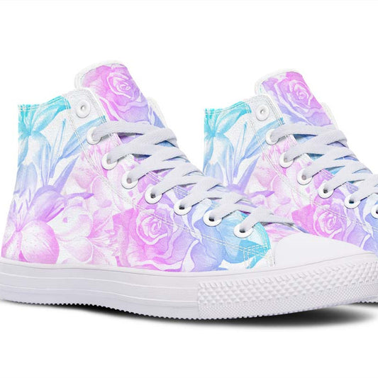 Printed Couple High-top Canvas Shoes