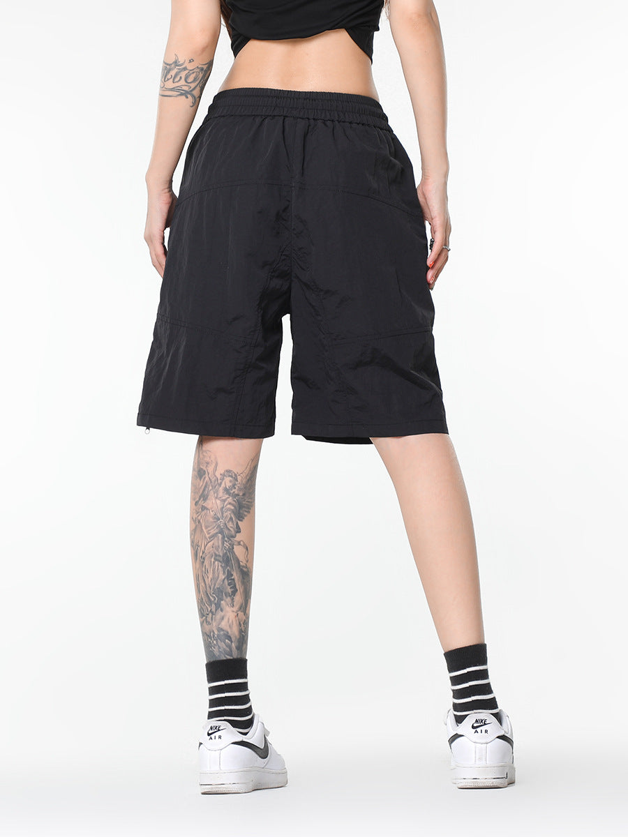 American Retro Multi-pocket Functional Workwear Shorts