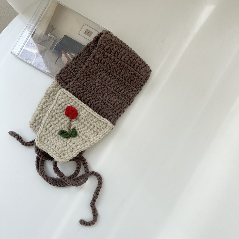 Handmade Knitted Lace-up Ear Warmer Girl Earmuffs Autumn And Winter