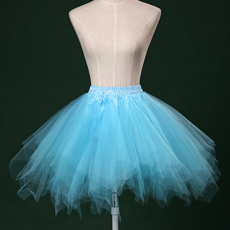 Half-length Pettiskirt Perform Dance Party Tulle Skirt Crinoline