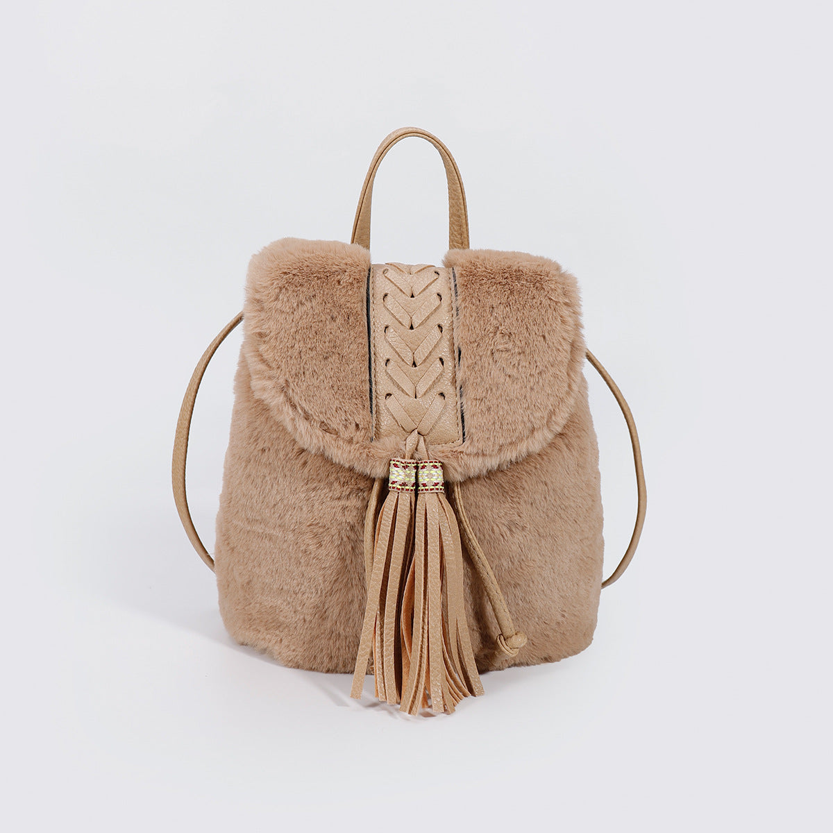 Women's Tassel Bucket High Sense Mao Bag