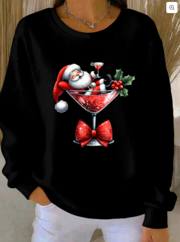 Relaxed-fit Casual Autumnwinter Long-sleeve Crew-neck Sweatshirt