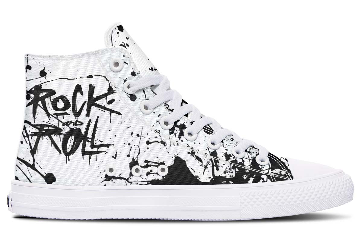 Printed Couple High-top Canvas Shoes