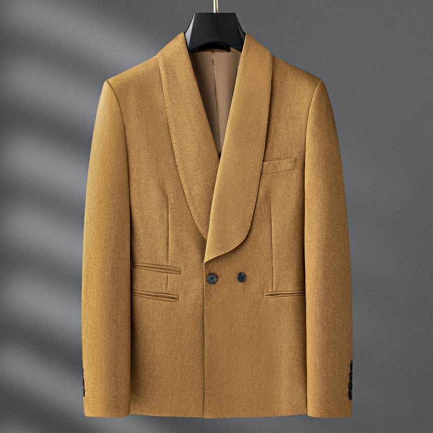Enkel Afslappet Slank Engelsk Stil Enkeltradet Lille Blazer