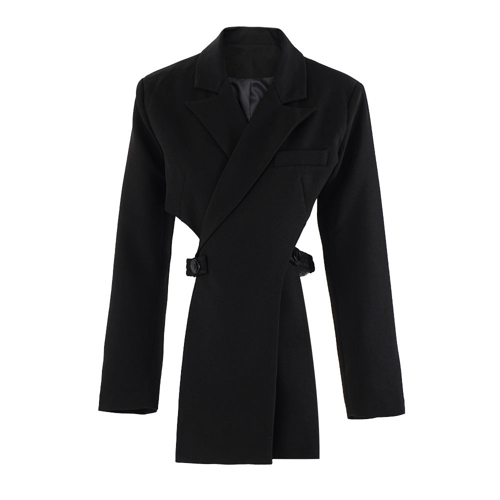 Hollow-out Midriff Two-piece Waist-tight Suit