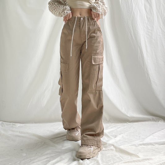 Waste Soil Pocket Stitching Cement Color Tooling Jeans