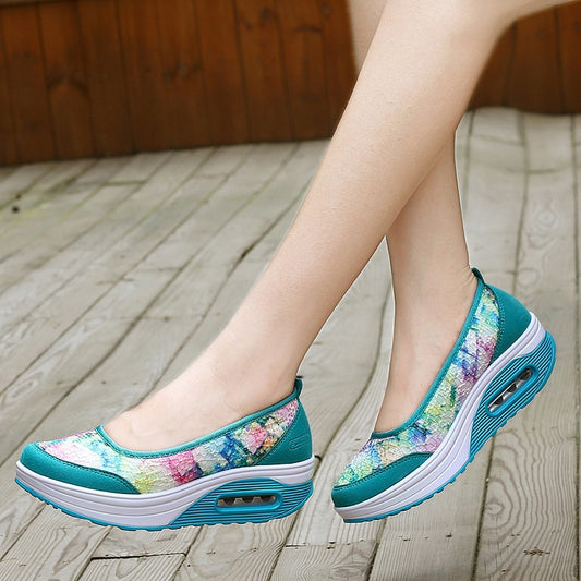 Women's Outdoor Tourism Casual Shoes With Thick Soles