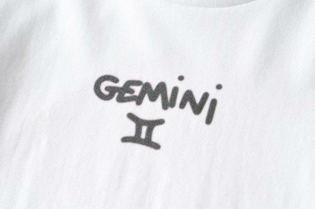 T-shirt Slim Fit Zodiac Fit Cut Rib Midriff-baring Top Cute Kawaii