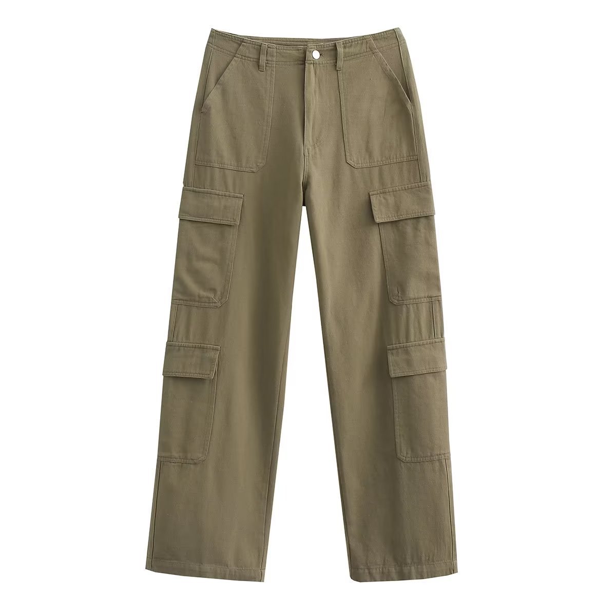 Women's Fashionable And Versatile Multi-pocket Workwear Long Pants