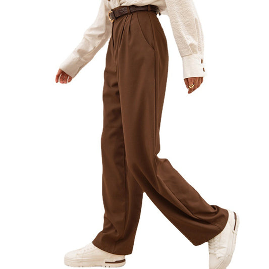 Women's Casual All-matching High Waist Straight Pants