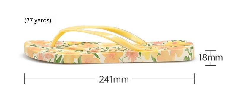 Flip Flops Non-slip Slippers For Outer Wear