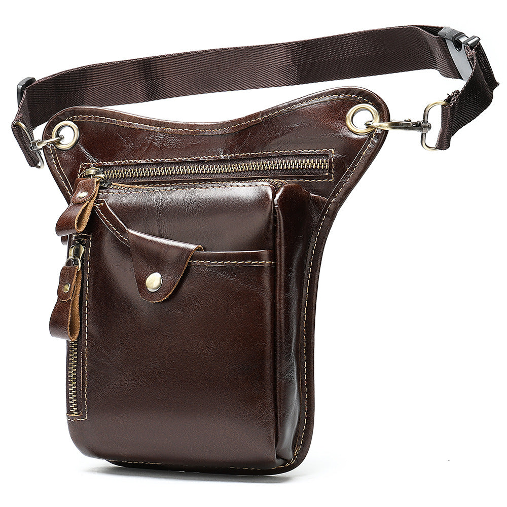 The new crazy horse leather satchel BAG BAG retro vintage leather leather purse bag man