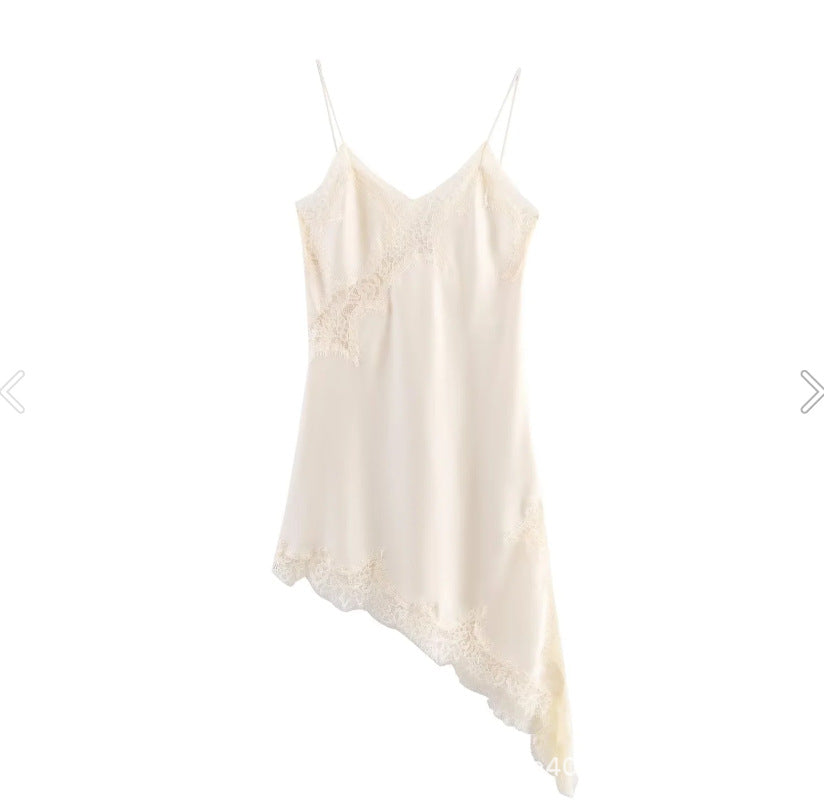 Fashionable, Chic, Sexy Lace Asymmetrical Dress