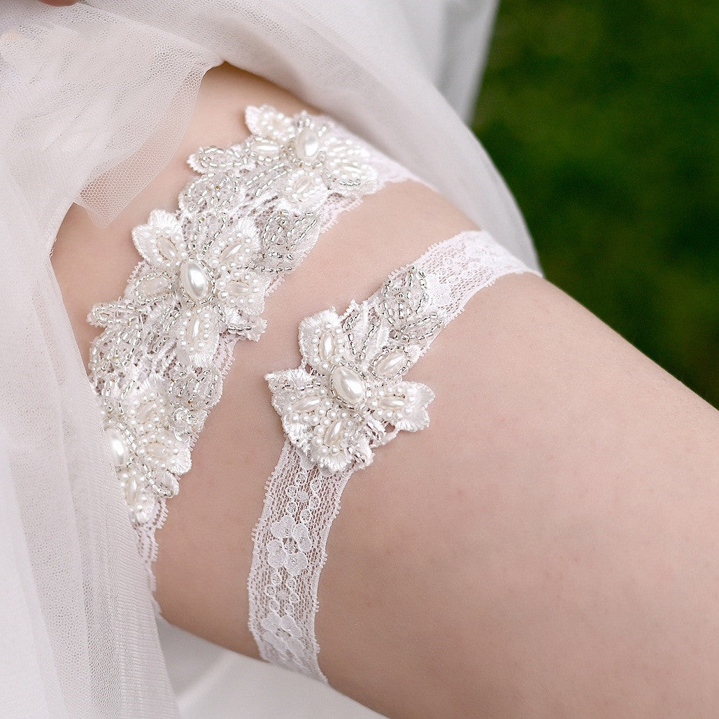 Sexy Lace Collar Leg Sleeve Thigh Loop