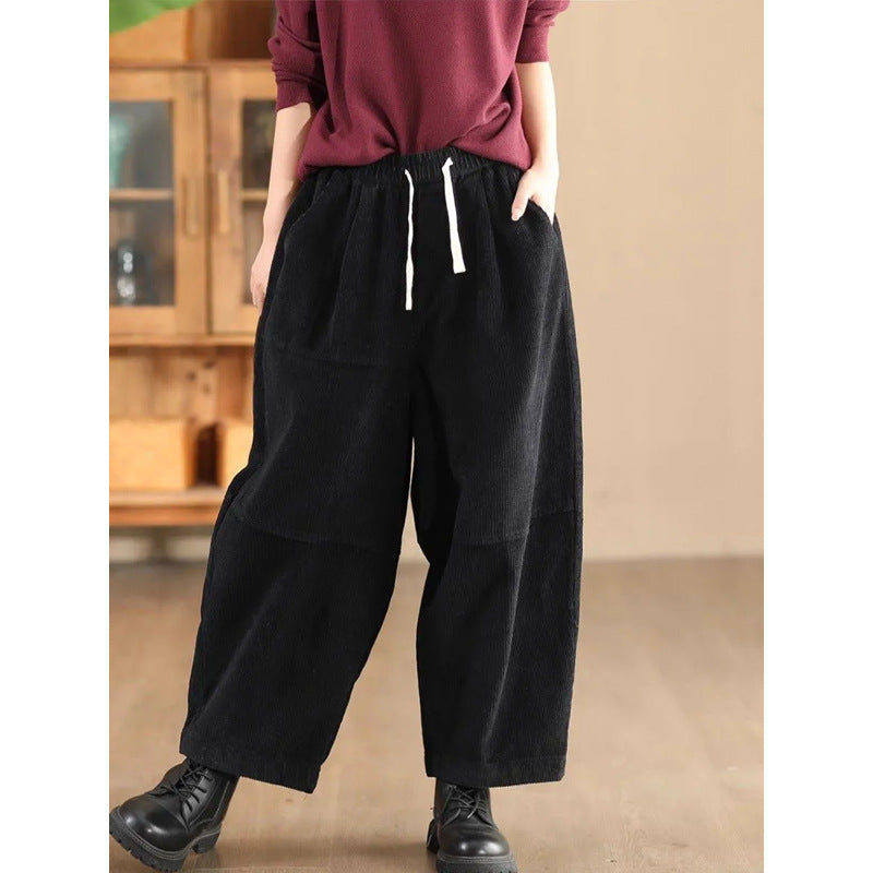 Stylish Harem Pants With A Designer Touch, Hong Kong-style Plus-size Trousers