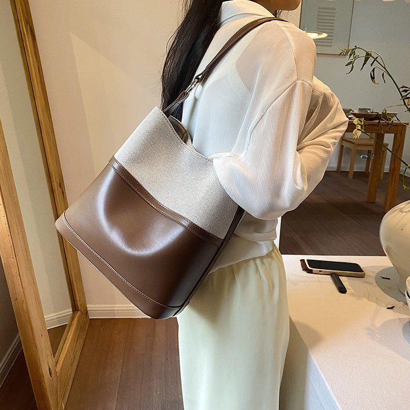 New Simple Rui Camp Bucket Bag All-match Fashion Portable Crossbody