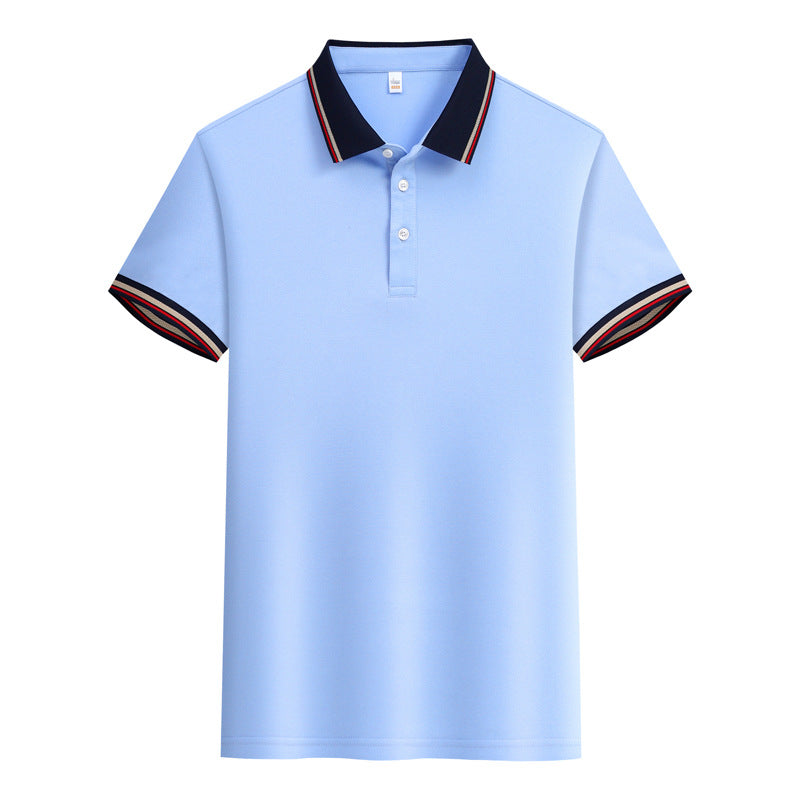 Summer Polo Shirt Solid Color Overalls