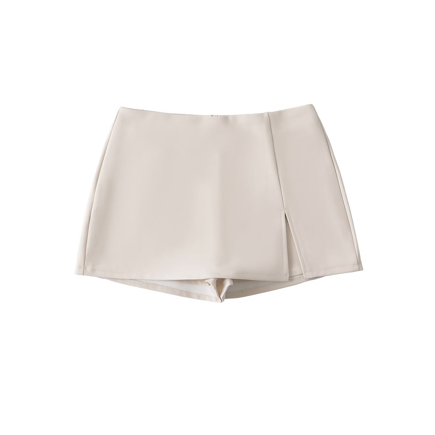 High-waisted Figure-flattering A-line Skirt With A Stylish Slit