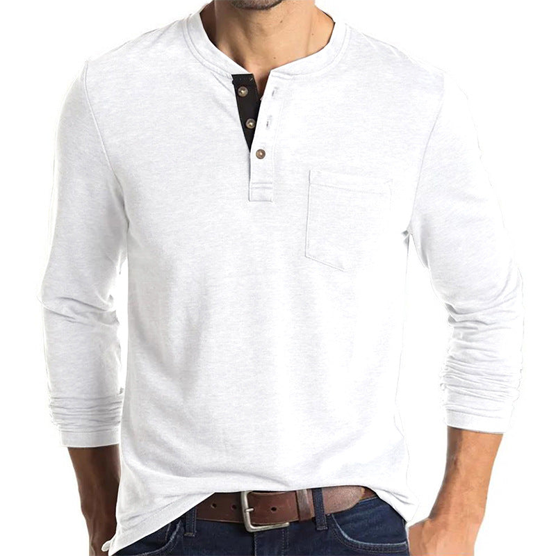 Men's Long Sleeve Round Neck T-shirt