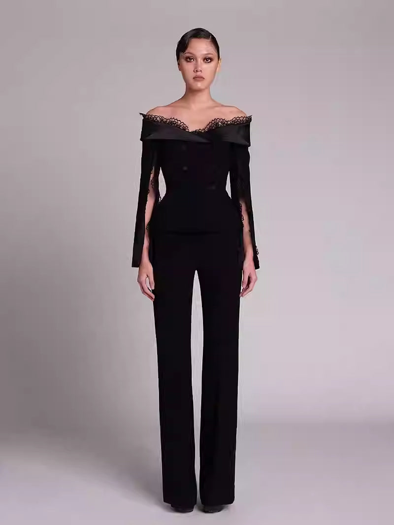 Socialite-style Elegant High-end Gown Set