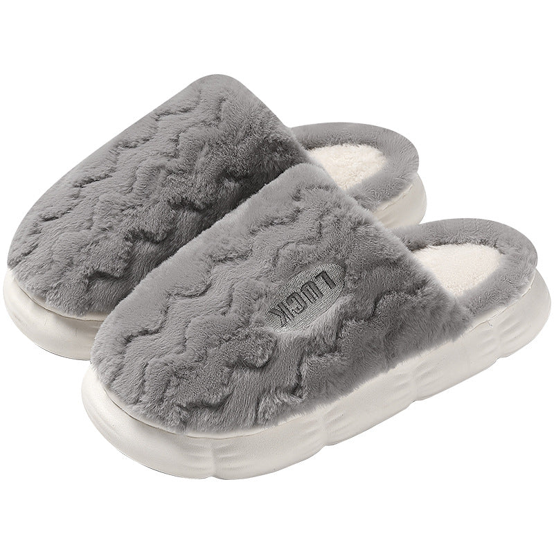 Couple Slippers Female Platform Bow