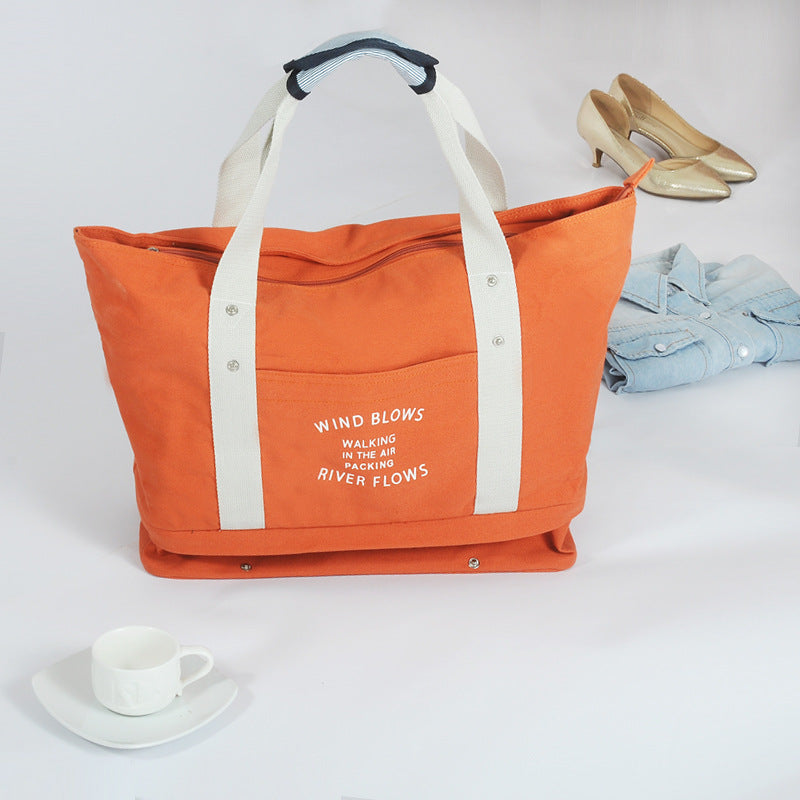 One Shoulder Mommy Bag Waterproof Canvas Bag Travel Storage Bag