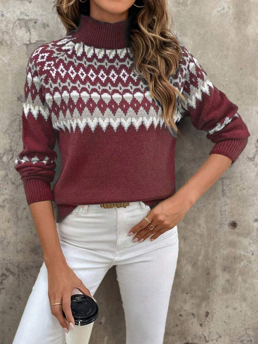 Fashionable Stylish Loose Outer Wear All-matching Knitted Sweater