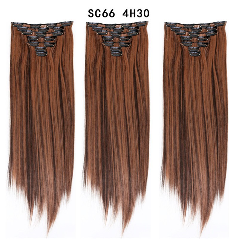 16 Card Seven-piece Hairpiece Clip Wig Beauty Chemical Fiber Wig Set Hair Extension