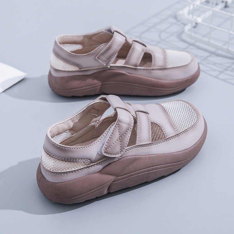 Women's Korean Style Mesh Breathable White Shoes
