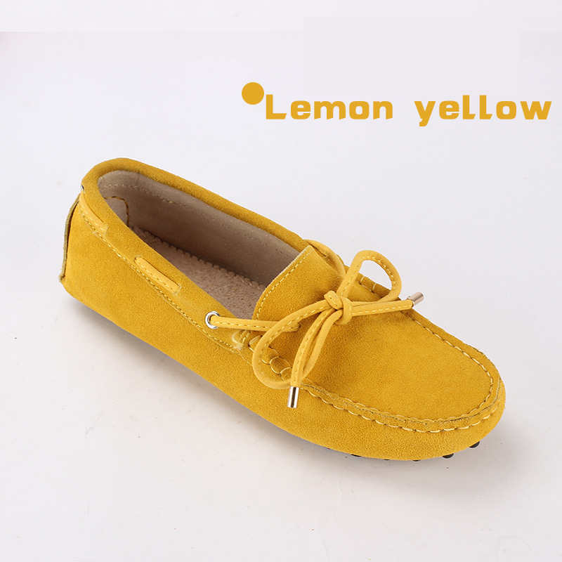 The New Bowknot All-match Leather Breathable Shallow Flat Shoes