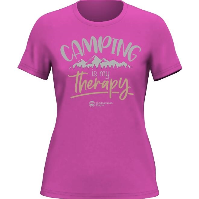 European And American Camping Is My Treatment T-shirt Digital Printing For Women