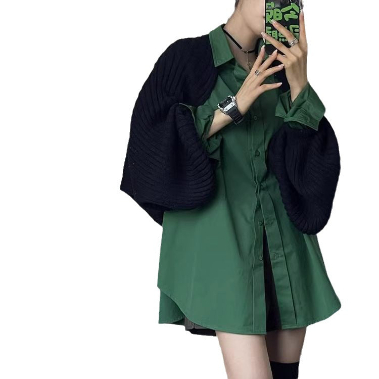 High Sense With A Set Of Sweater Shirt Two-piece Set